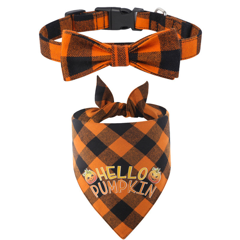 Dog Collar Bib with Slobber Bow for Pets