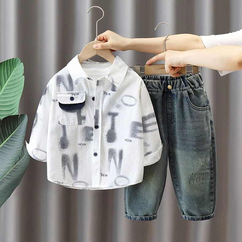 Casual  Kids' Shirt Set for Boys