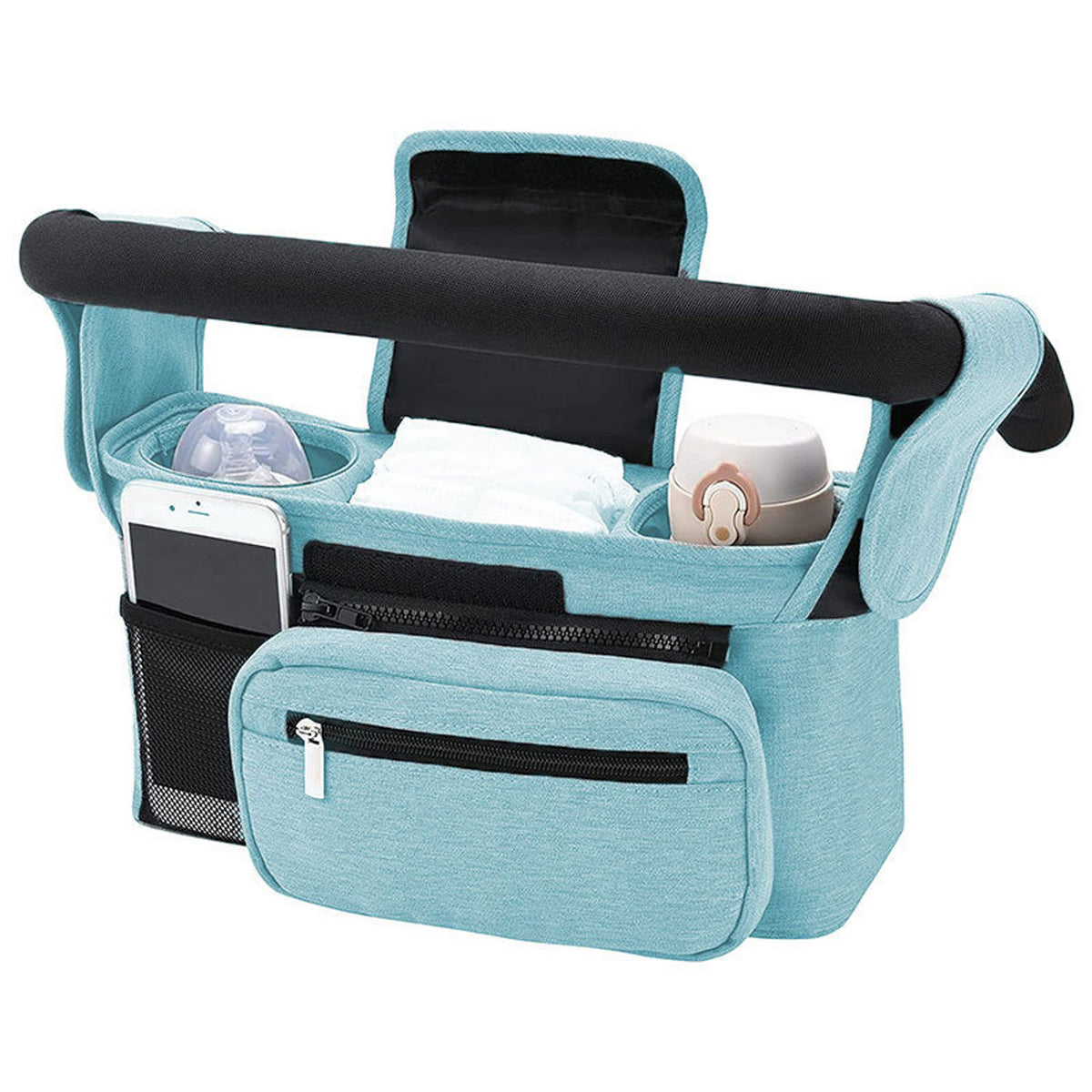 Stroller Organizer Hanging Bag with Shoulder Strap