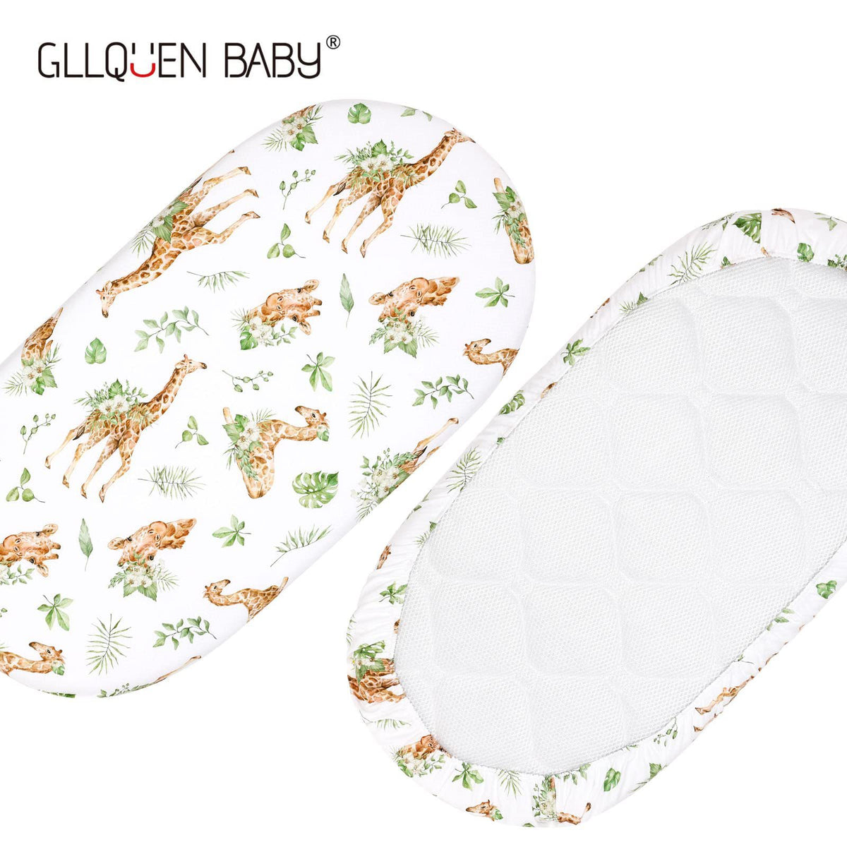 Elastic Printed Fitted Sheet for Baby Cradle & Changing Table