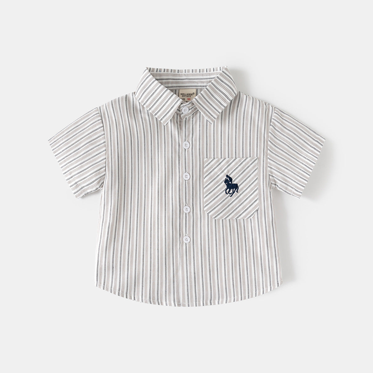 Short Sleeve Checkered Shirt Kids
