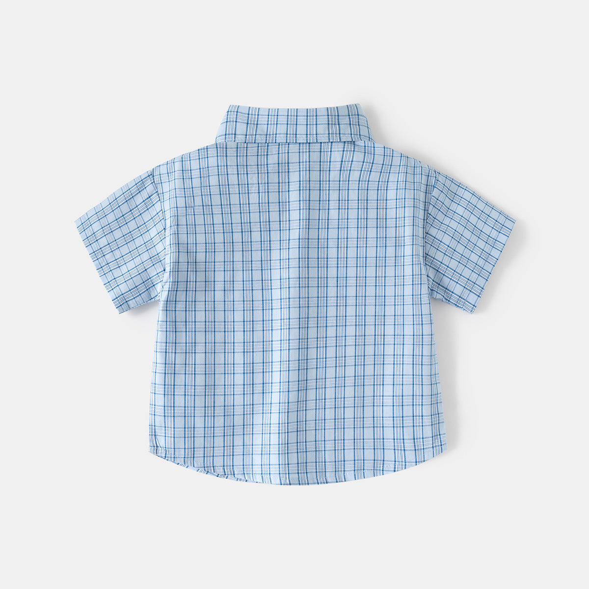 Short Sleeve Checkered Shirt Kids
