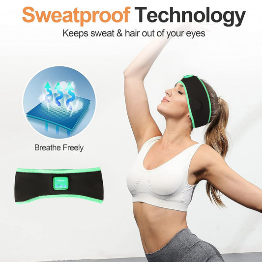 Bluetooth Sports Headband Headphones for Sleep and Yoga