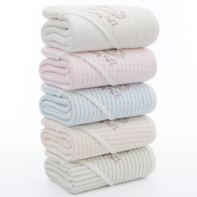 Hooded Cotton Swaddling Blanket for Newborns