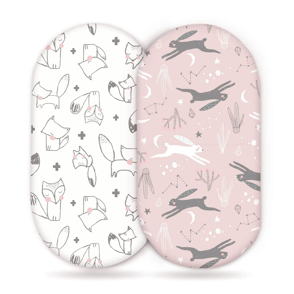 Elastic Printed Fitted Sheet for Baby Cradle & Changing Table