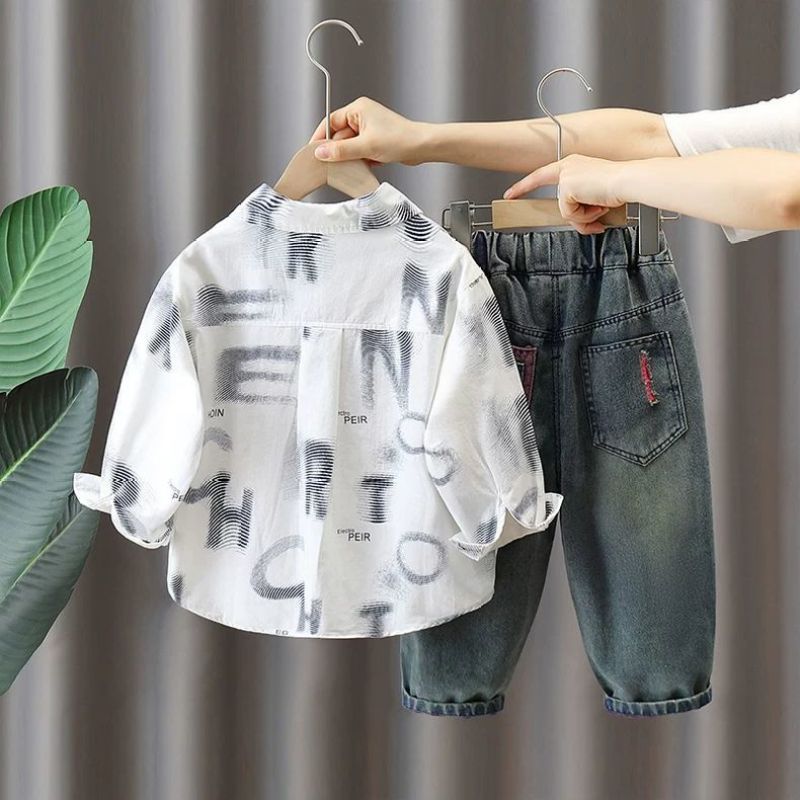 Casual  Kids' Shirt Set for Boys