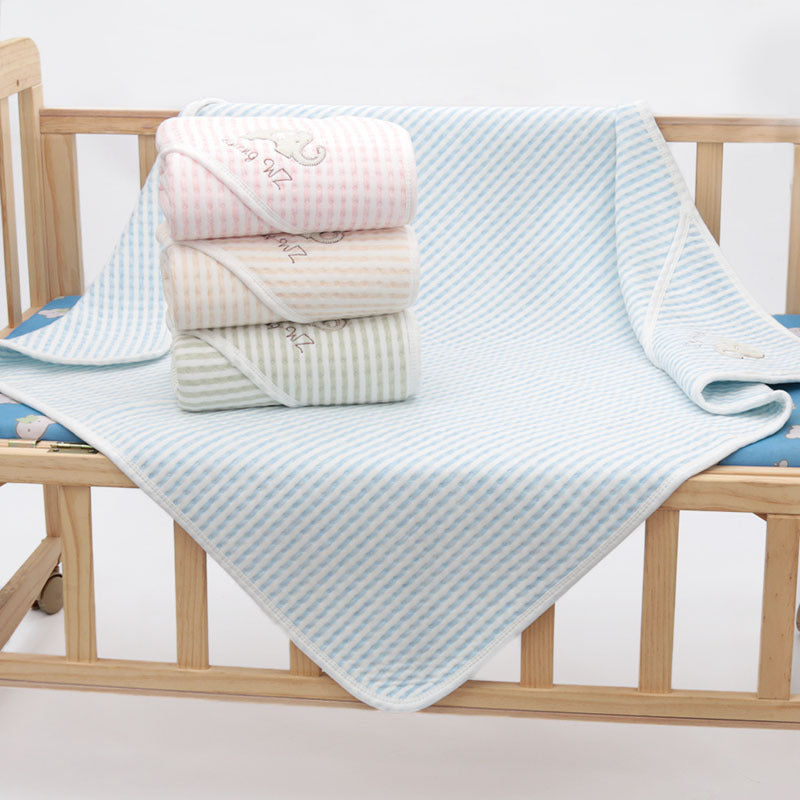 Hooded Cotton Swaddling Blanket for Newborns