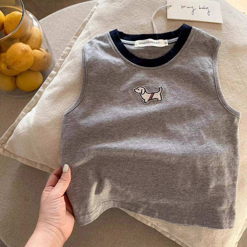 Kids Sleeveless T-Shirt Top