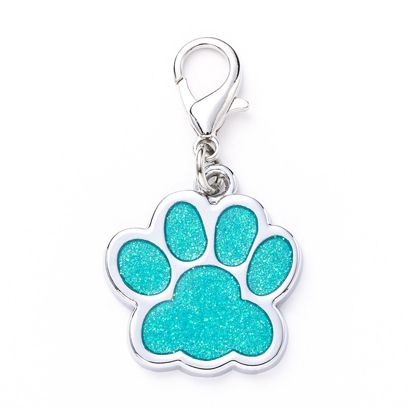 Zinc Alloy Glitter Engraved Dog Identity Tag