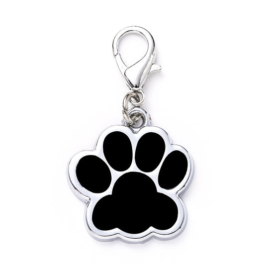 Zinc Alloy Glitter Engraved Dog Identity Tag