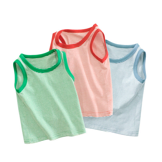 Kids' Striped Sleeveless Vest for Boys