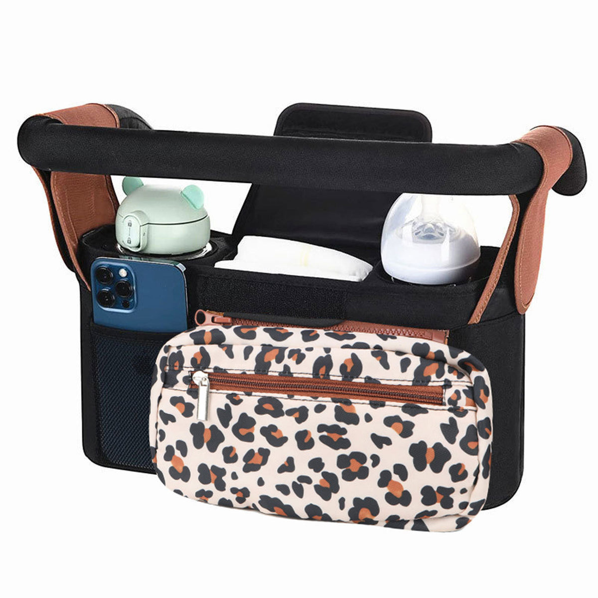 Stroller Organizer Hanging Bag with Shoulder Strap