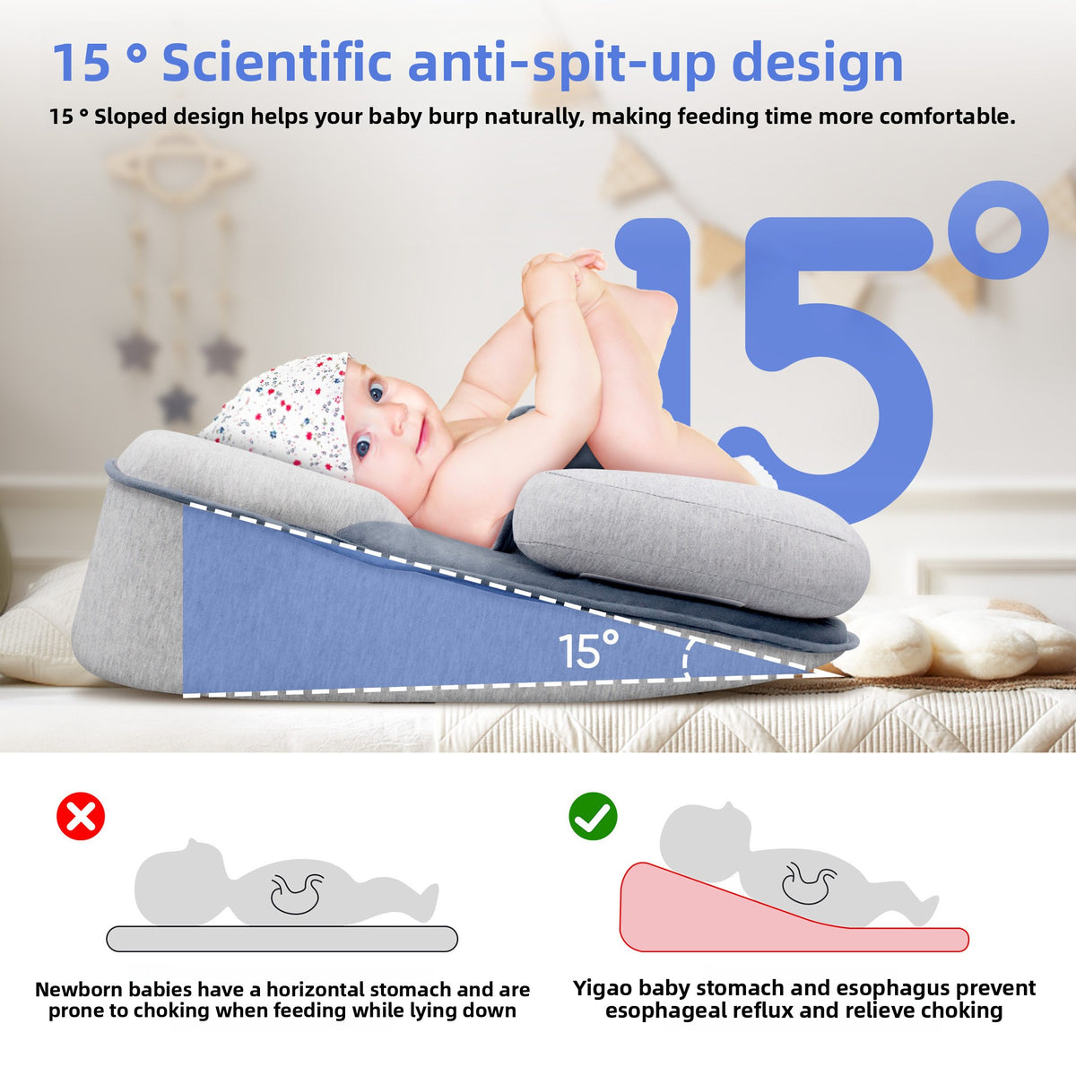 Modal Baby Anti-Spill Nursing Pillow