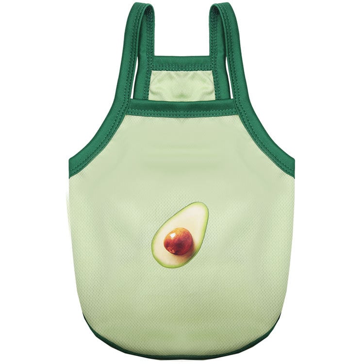 Breathable Mesh Camisole for Pets - Avocado Design