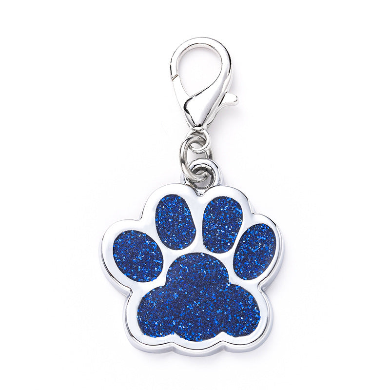 Zinc Alloy Glitter Engraved Dog Identity Tag
