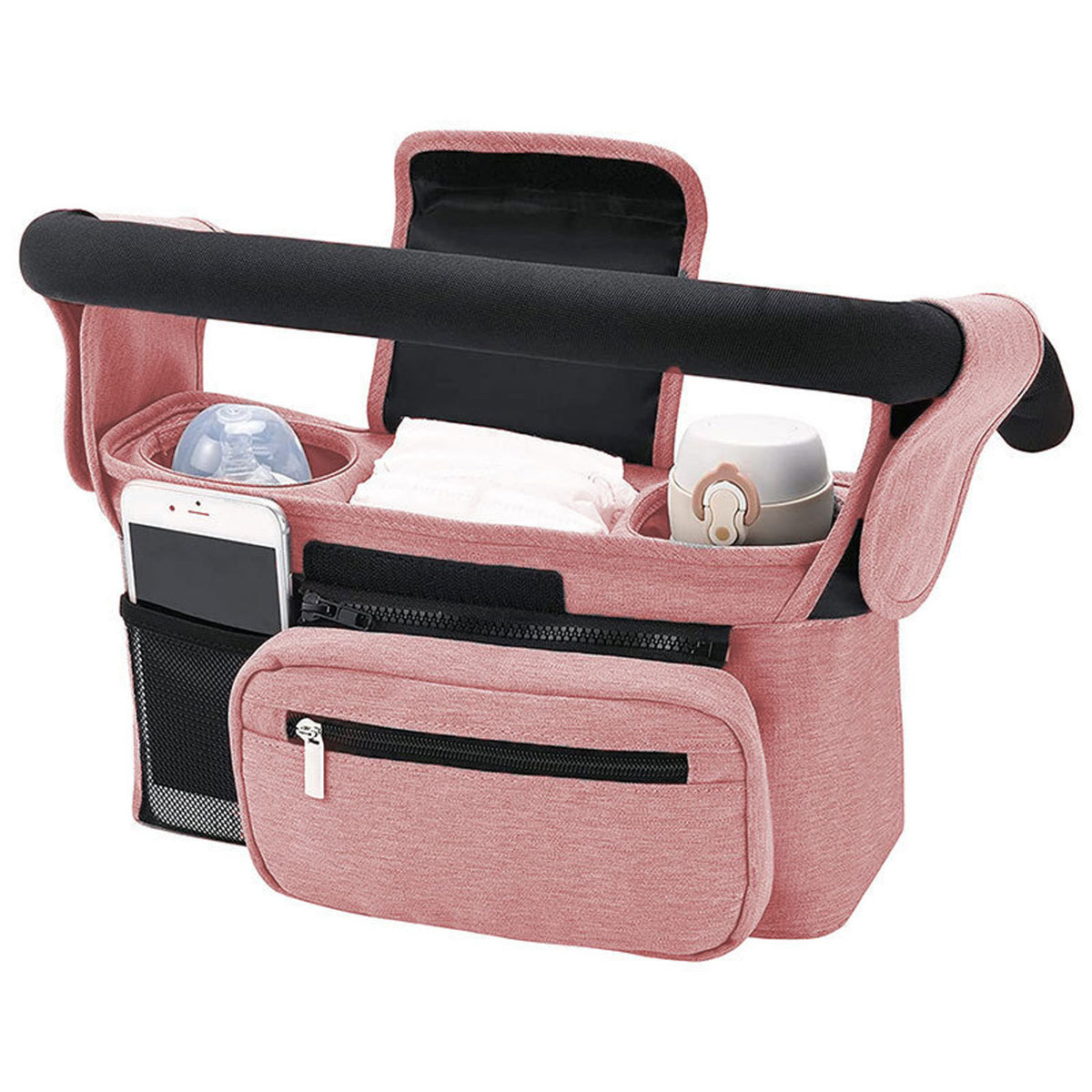Stroller Organizer Hanging Bag with Shoulder Strap