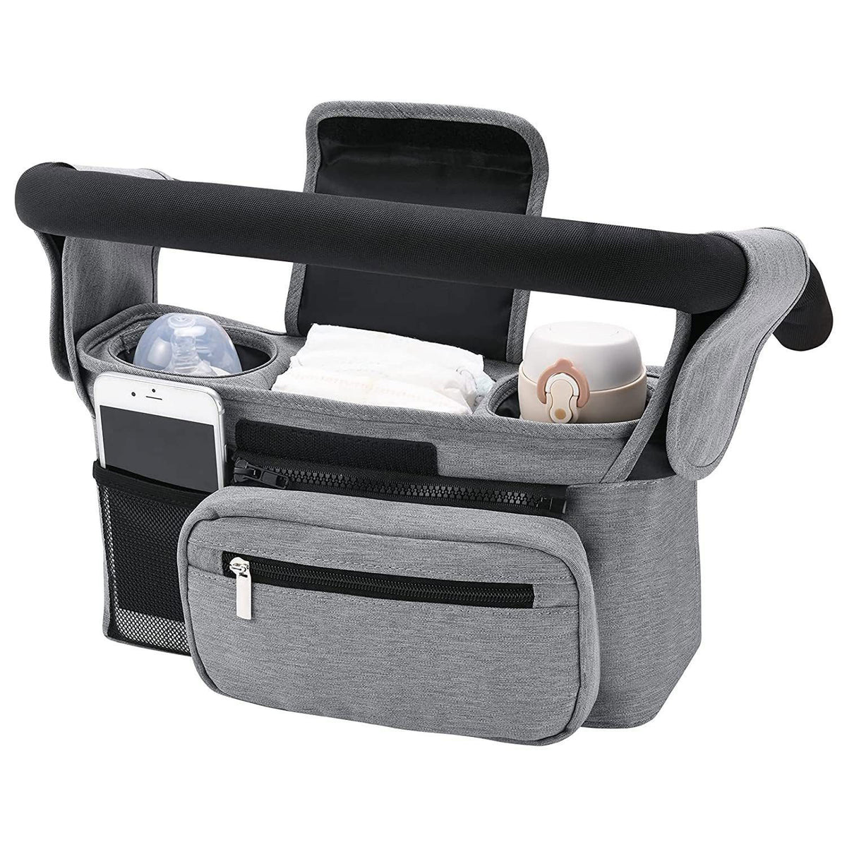 Stroller Organizer Hanging Bag with Shoulder Strap