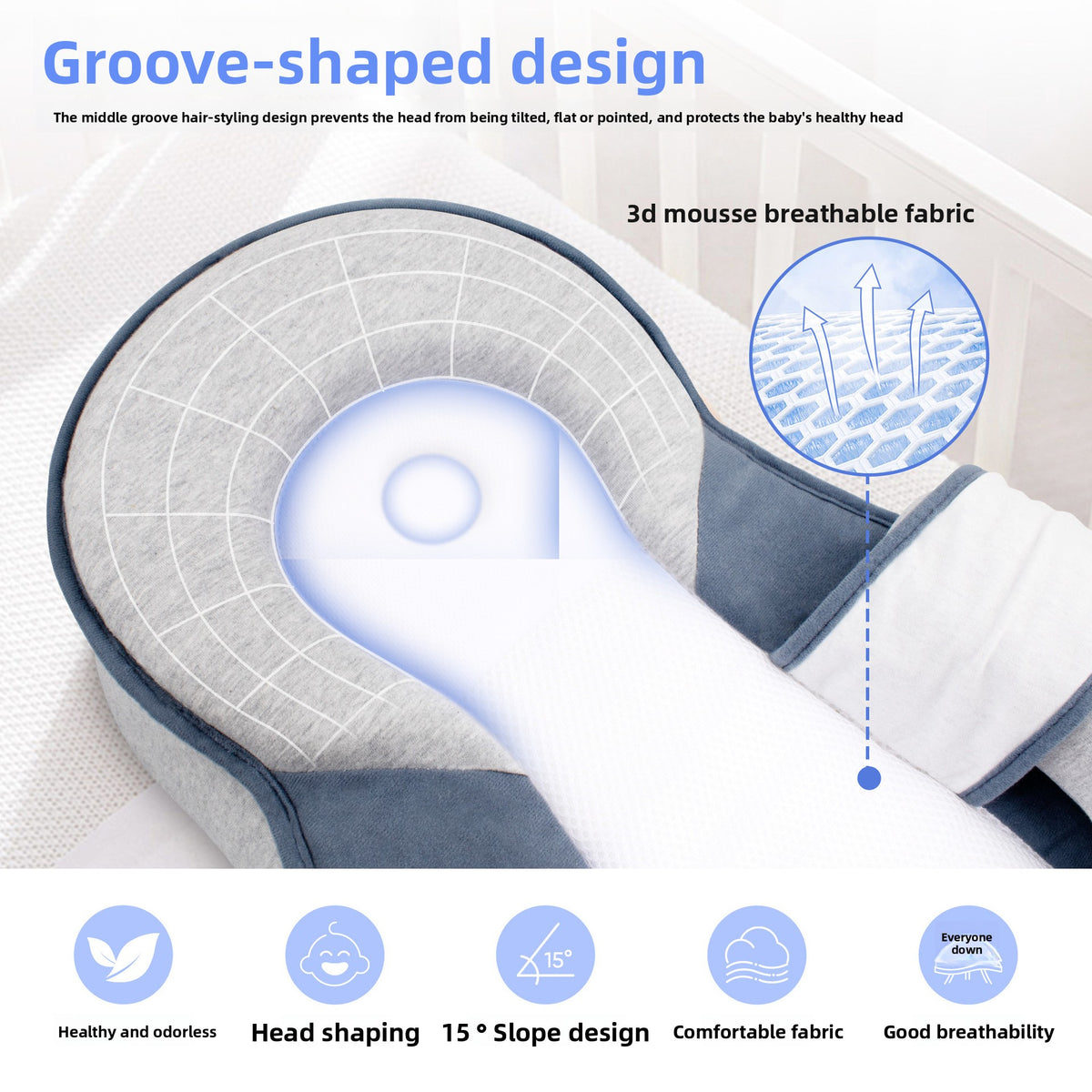 Modal Baby Anti-Spill Nursing Pillow