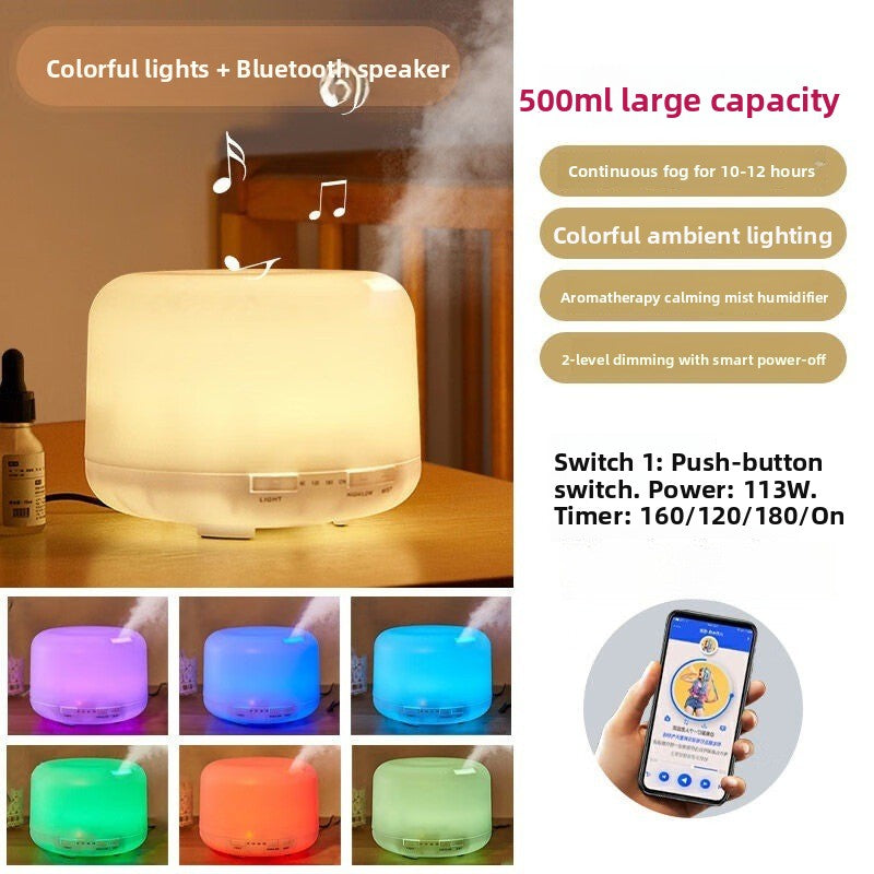 Bluetooth Aromatherapy Humidifier with Ambient Light